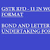 Word Format of Form GSTR RFD-11 & Bond & LUT For Export?