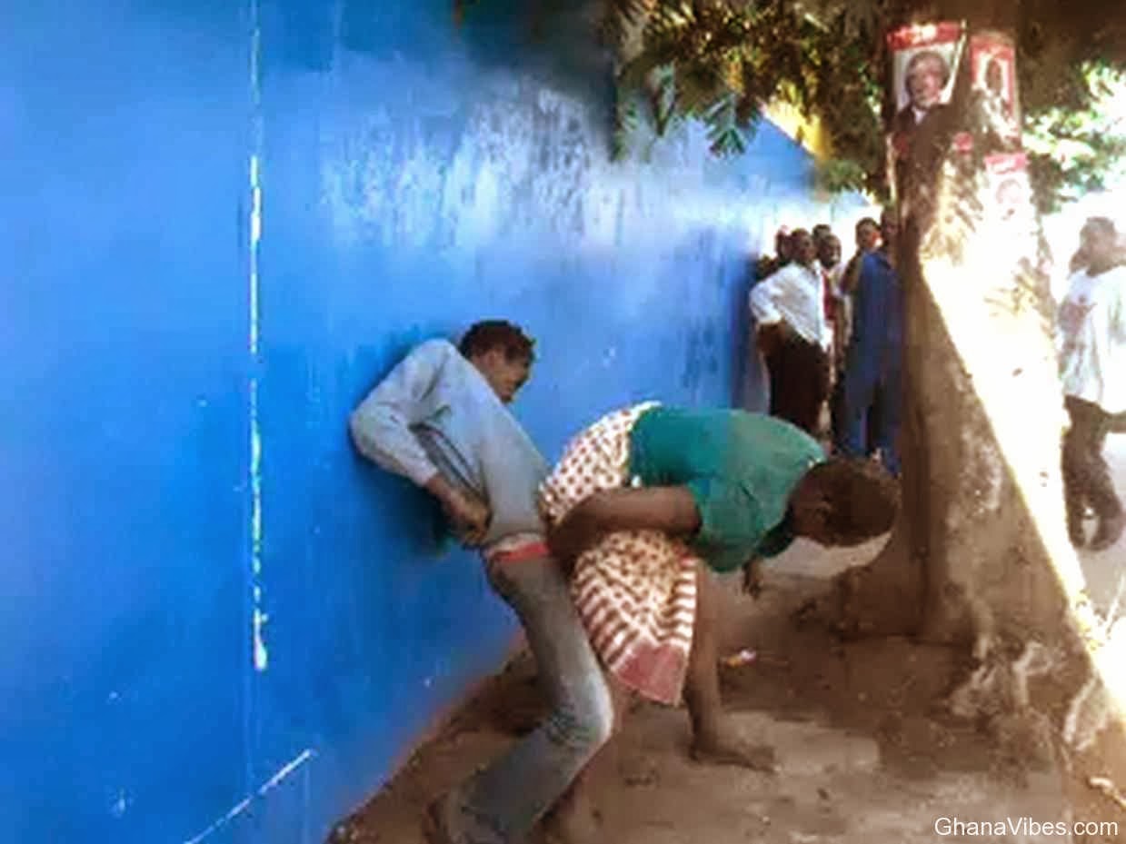 Mad Man And Woman Doing Bad Thing On the Street