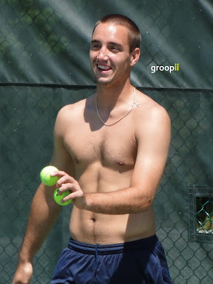 Enjoy his shirtless pictures on the practice court