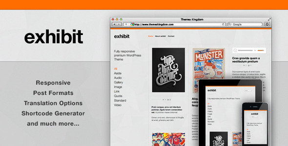 Exhibit - Responsive WordPress Theme - Blog / Magazine WordPress
