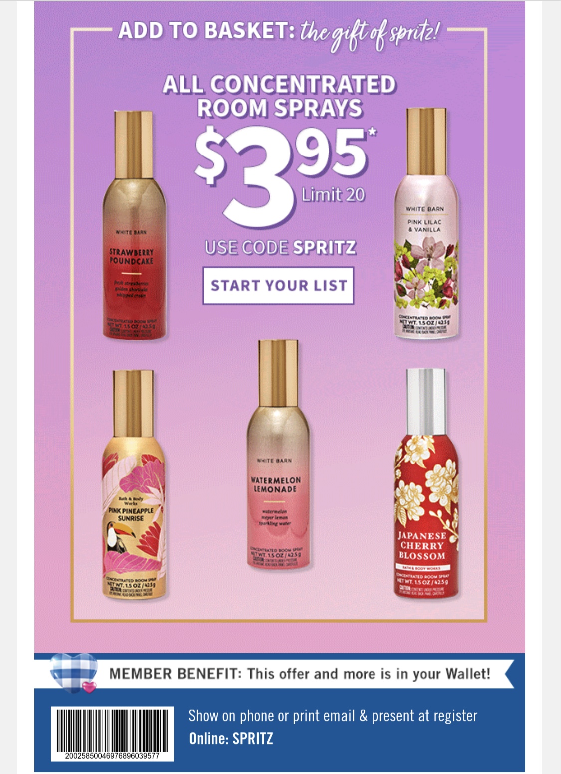 Bath & Body Works Concentrated Room Spray - You Choose *SEE ALL PHOTOS*