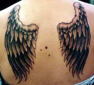 angel wing tattoos, tattoos