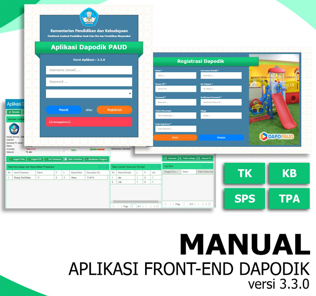 Download Manual Aplikasi Front-End Dapodik Paud Dikmas Versi 3.3.0