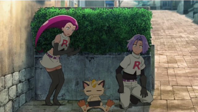 Pokémon the Movie Power of Us Team Rocket uniforms Jessie James Meowth