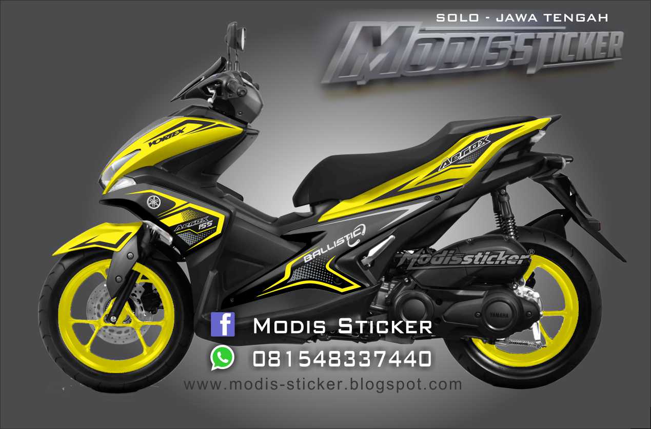 Ide 49 Modifikasi Cutting Sticker Yamaha Aerox Terunik 