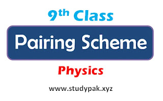 9th class physics pairing scheme 2024 latest punjab board