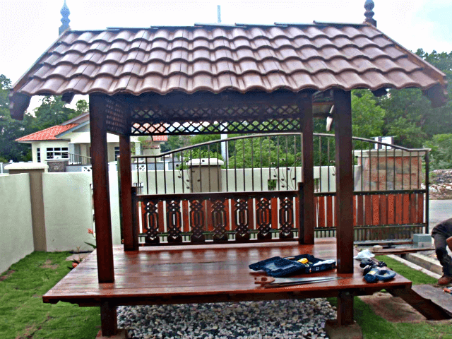  Perabot  Taman Gazebo Pergola Wakaf Kayu  Bukit Besi Bukit 