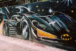 Batman cars in Graffiti Murals