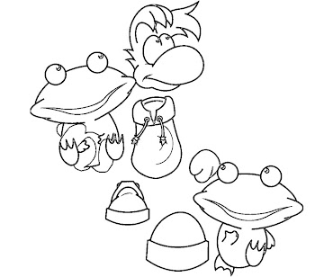 #6 Rayman Coloring Page