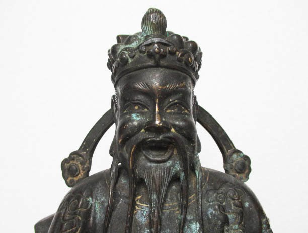 Antique Peranakan 土生华人文物: Patung Cai Shen ( 財神 ) Antik