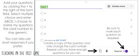 Have you ever tried using Google forms in your classroom? This step by step guide to creating a form to go with task card sets will change your life!