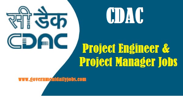 CDAC Noida Project Engineer, Project Manager Jobs