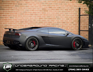 Matte Black Twin Turbo Gallardo on HRE Wheels_7