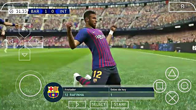 PES 2019 Android Offline 200Mb HD Graphics Camera PS4