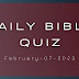 Daily Bible Quiz in Telegu (07-02-2023) | Daily bible quiz Questions and Answers