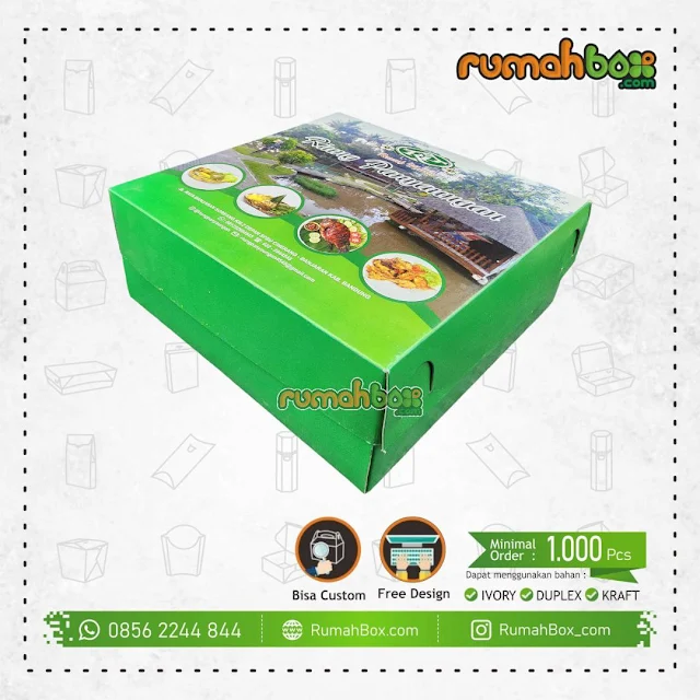 cetak packaing box dus kemasan nasi