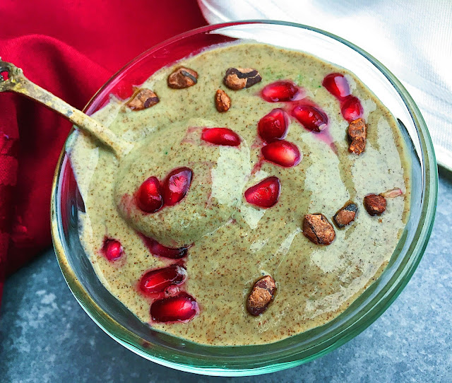 Creamy Spirulina Vegan Chia Seed Pudding (Gluten Free)