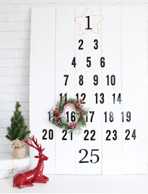 Calendario en forma de árbol de navidad