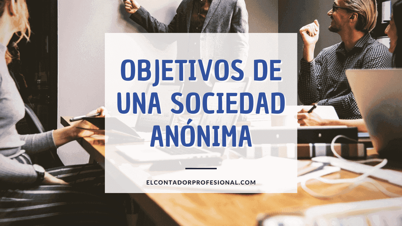 objetivos de una sociedad anonima