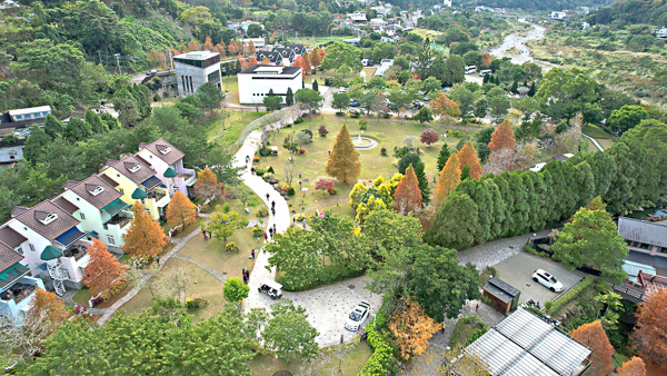 苗栗南庄雲水溫泉度假森林十大落羽松秘境之一，還可泡湯簡餐住宿