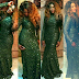 PHOTO: Actress Rukky Sanda wears stunning army green floor length gown to NMA