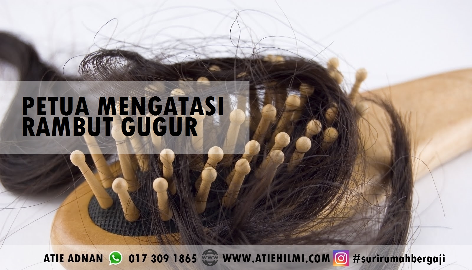 PETUA MERAWAT RAMBUT GUGUR DENGAN CARA PALING MUDAH 