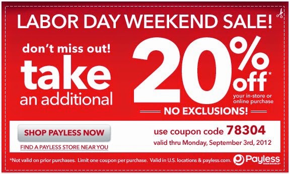Coupon Codes for Payless Shoes Sample