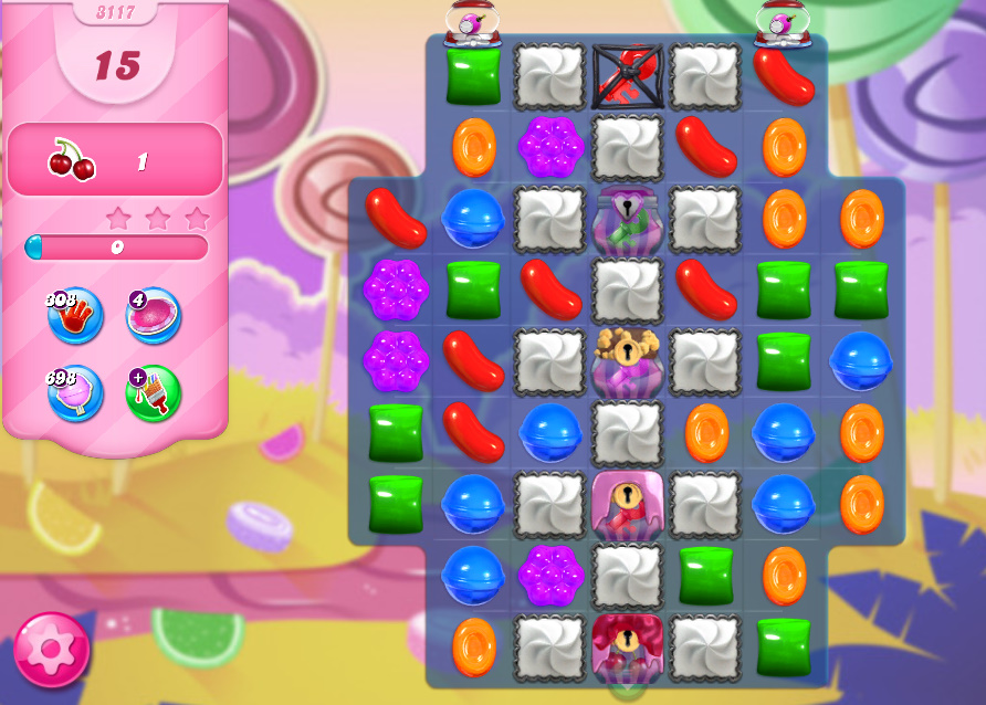 Candy Crush Saga level 3117