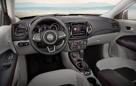 Interior view of 2017 Jeep Compass Limited