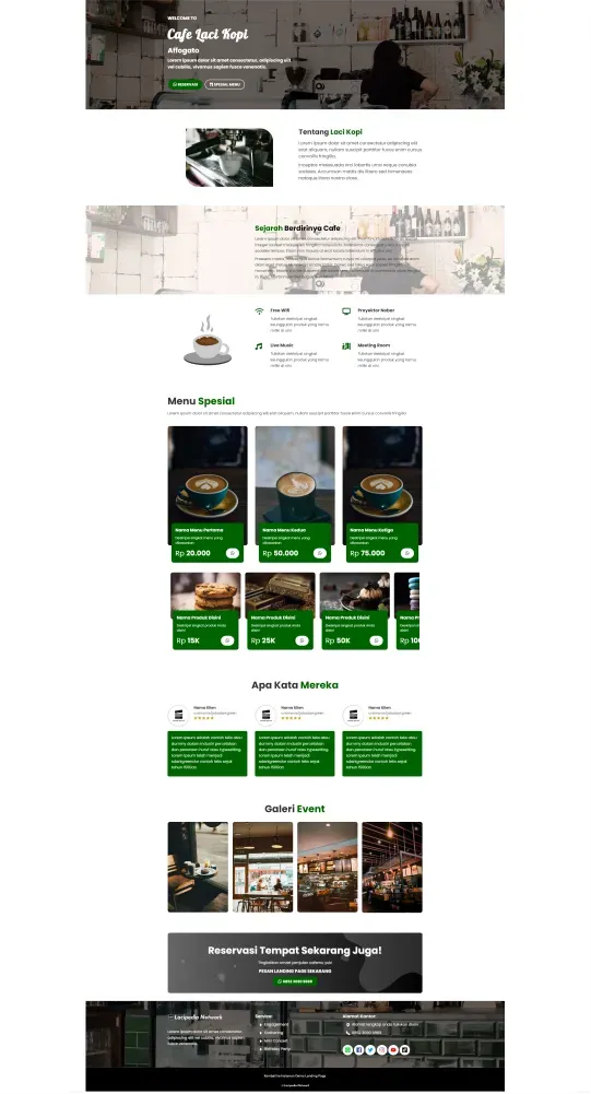 Demo Landing Page Lacipedia Network
