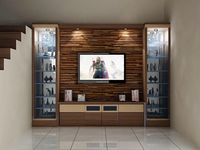 Kitchenset Pelangi Desain Interior backdrop tv minimalis