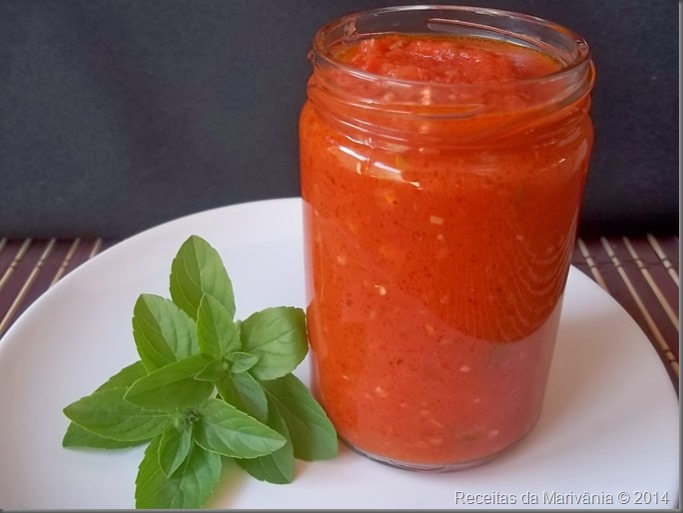 Molho de tomate caseiro Receitas da Marivânia