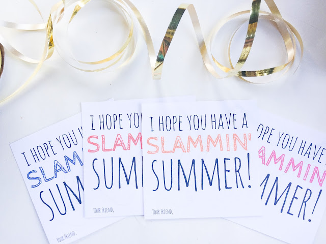 Fun printable for the end of the school year. Great way to kick off summer with a treat!