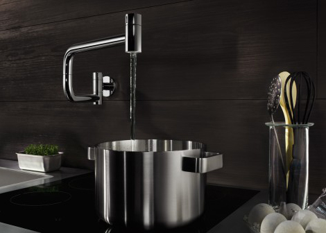 Modern Pot Filler - new wall mounted Ultra by Dornbracht