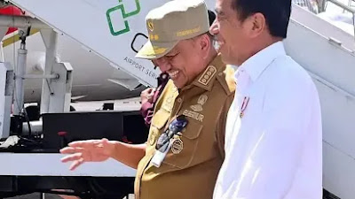 Keakraban Presiden Jokowi dan Gubernur Olly Dondokambey Terpancar di Manado