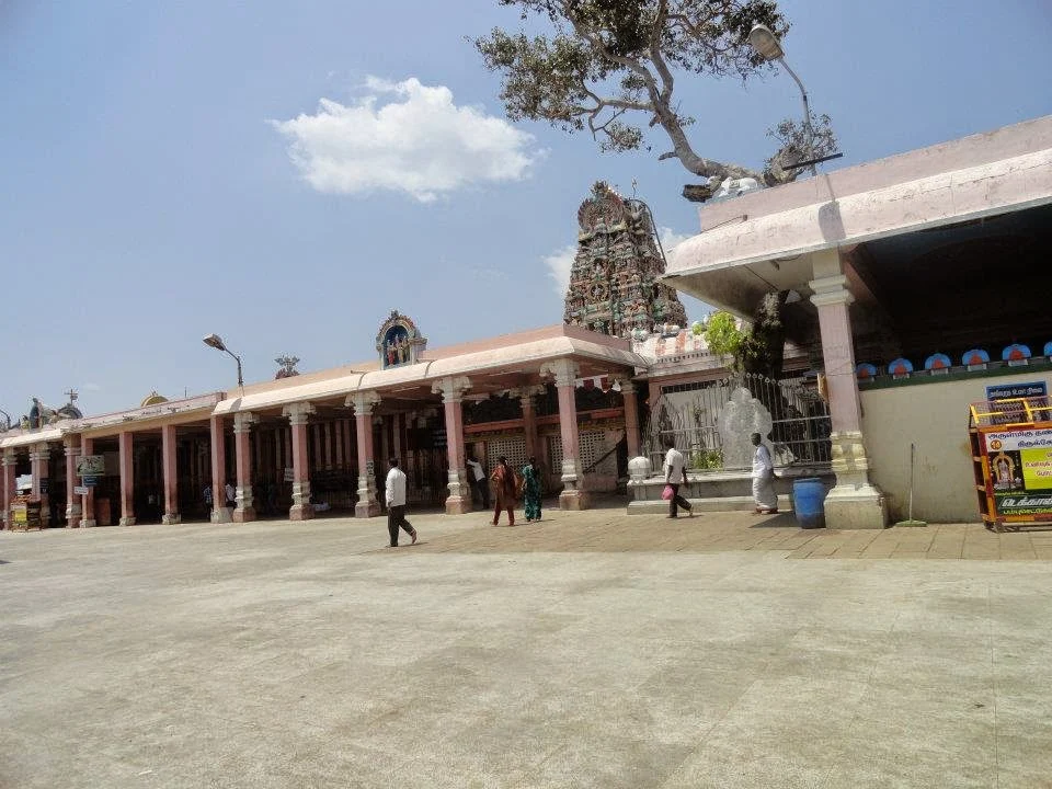 Temple inside on the hill,  Ancient Muragan Temple at Hill Station Palani, Tamil Nadu, India