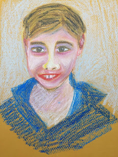 pastels portrait enfants