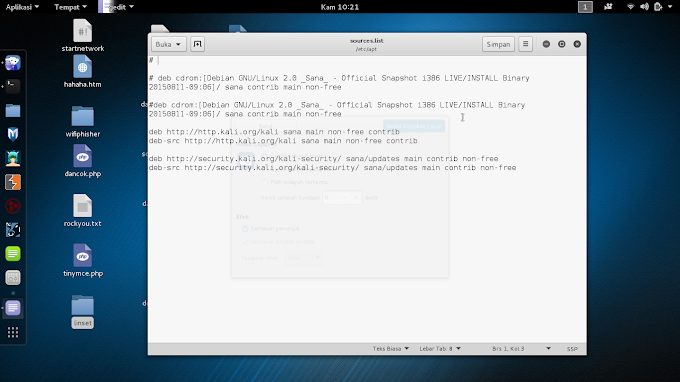Cara Menambah Full Repository Kali Linux 2.0 ( Sana )