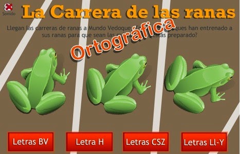 http://www.vedoque.com/juegos/juego.php?j=carrera-ranas-ortografia&l=es