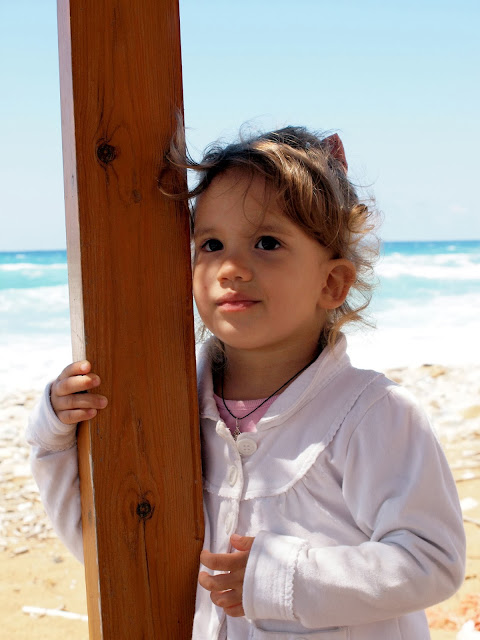 baby on beach