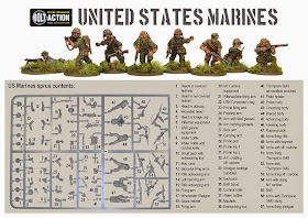 Warlord Games Plastic US Marine Corp Infantry Sprue