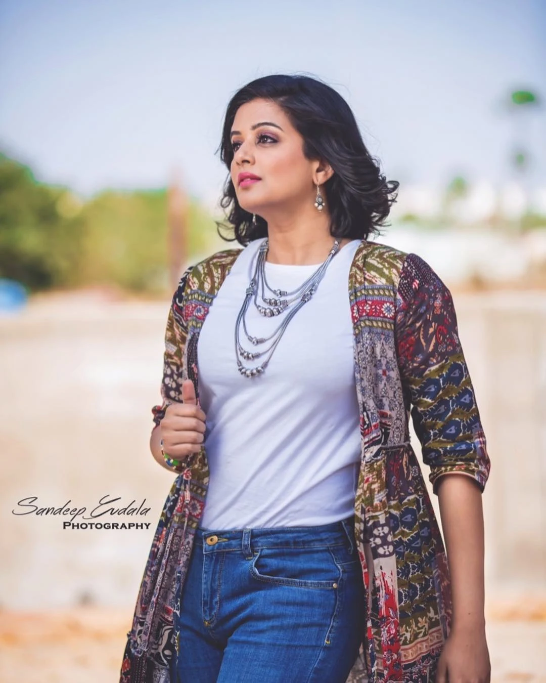 Actress Priyamani New Photoshoot Stills In Tshirt and Jeans