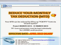 Reduce Your Monthly Tax Deduction in 2014 for 2015