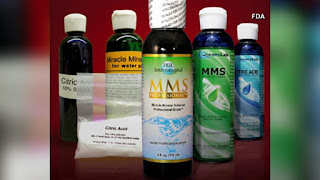 Miracle Mineral Supplement, Miracle Mineral Solution, Master Mineral Solution, MMS, or chlorine dioxide protocol, are not approved by the FDA.