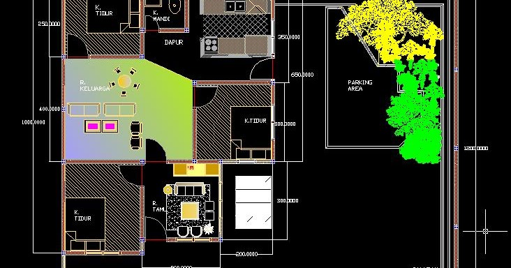 DESIGN RUMAH TINGGAL: Denah Rumah tinggal Ukuran 12 x 15 