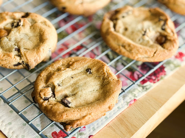 Brown Butter Chocolate Chunk Toffee Cookies