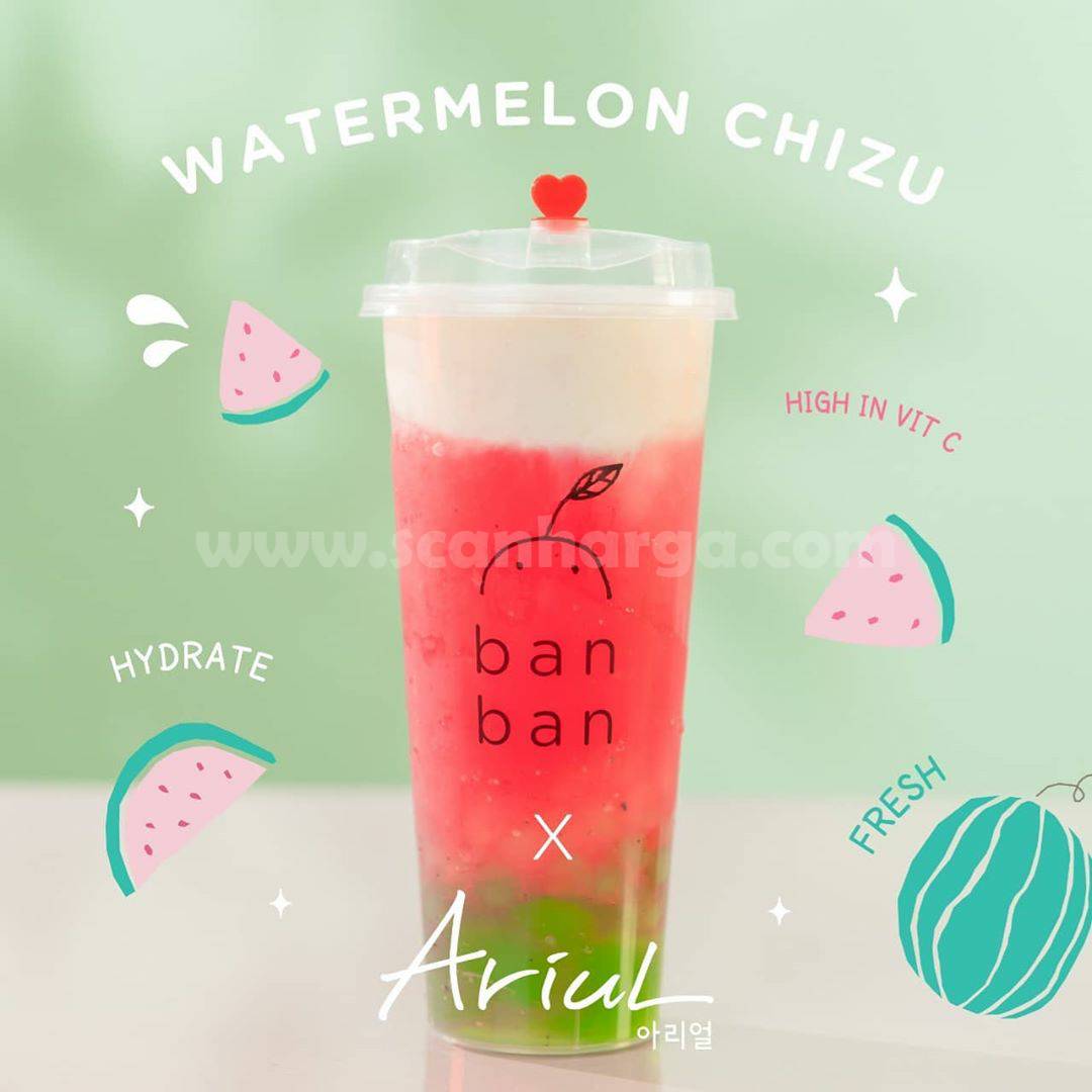BARU! Minuman Watermelon Chizu by Ban Ban Cheese Tea