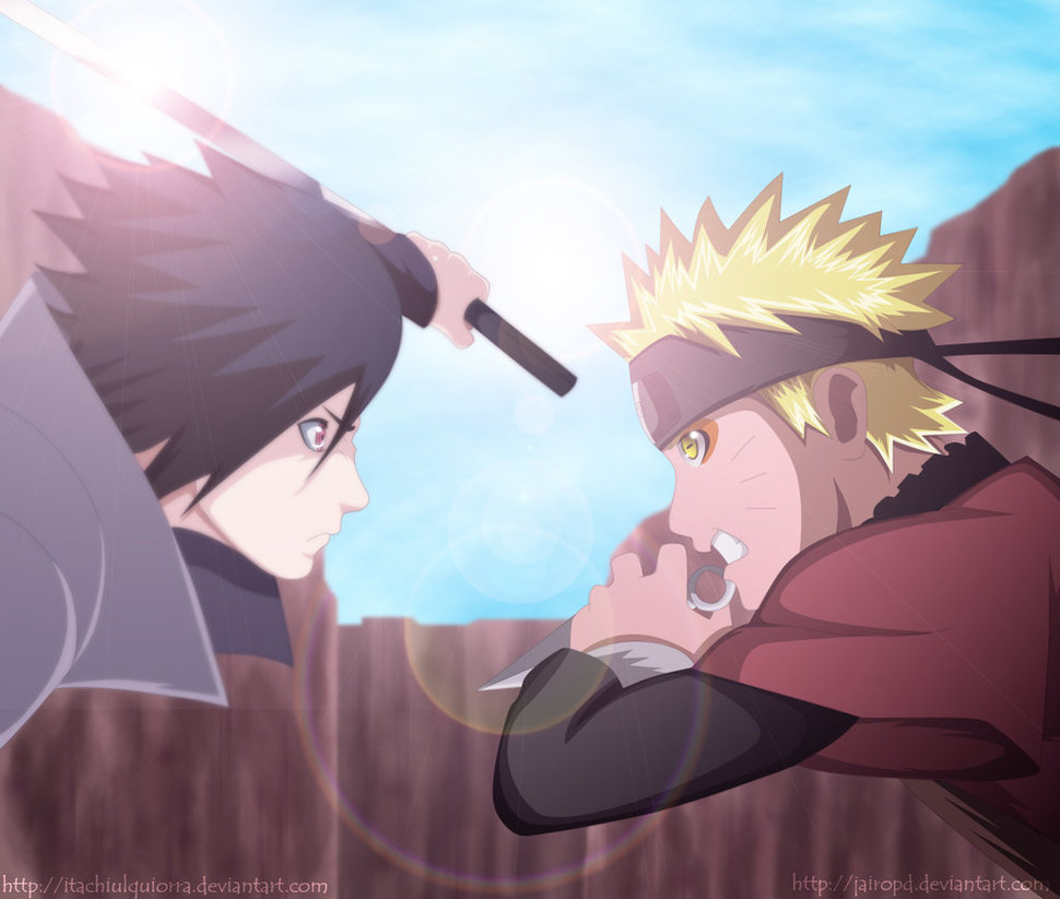 Gambar Foto Naruto Vs Sasuke Berubah Keren Gambar Kata Kata