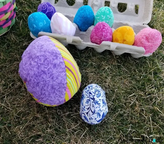 quilted fabric easter egg pattern