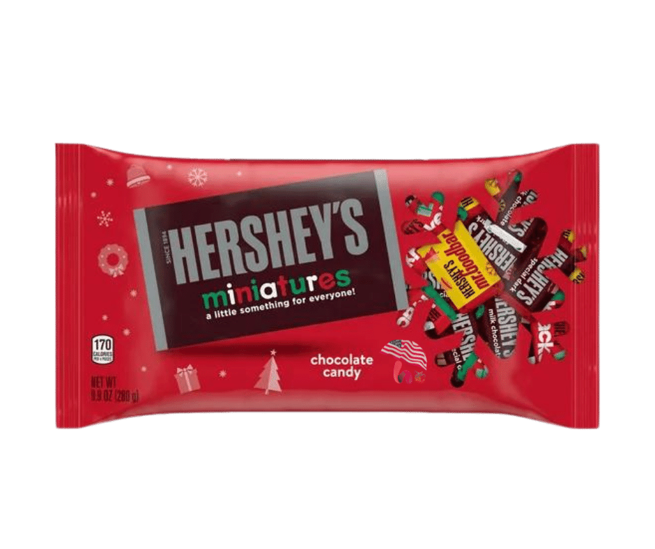 Socola hersheys miniatures christmas candy 280g